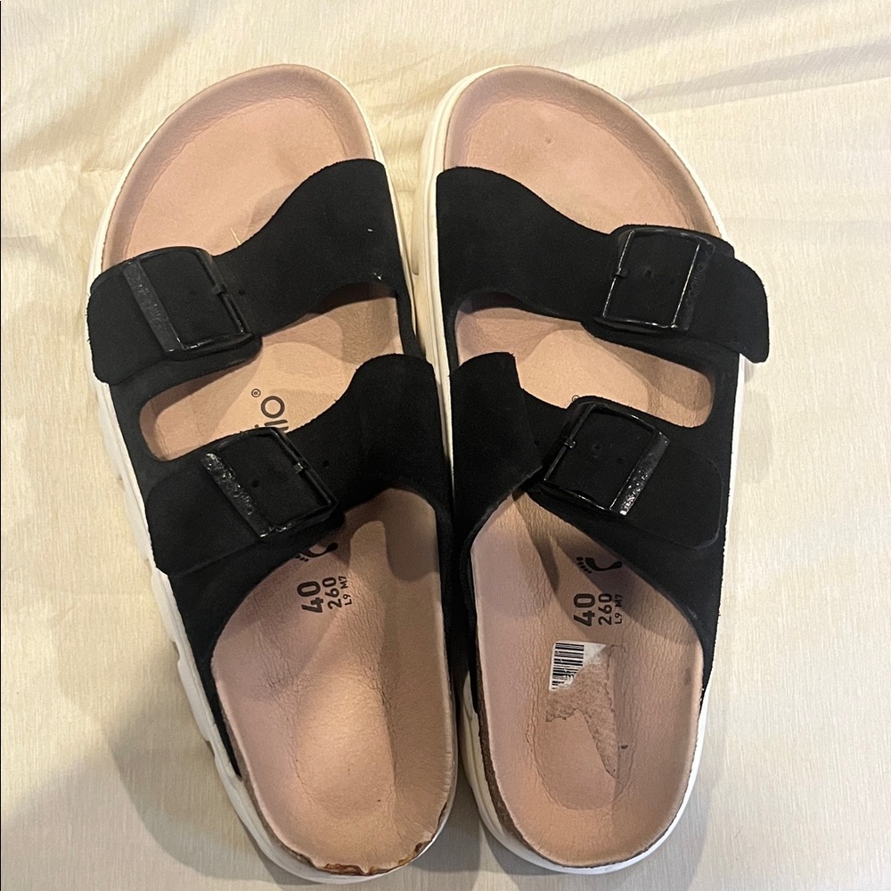 Papillio Black Women's Sandals by Birkenstock size 40